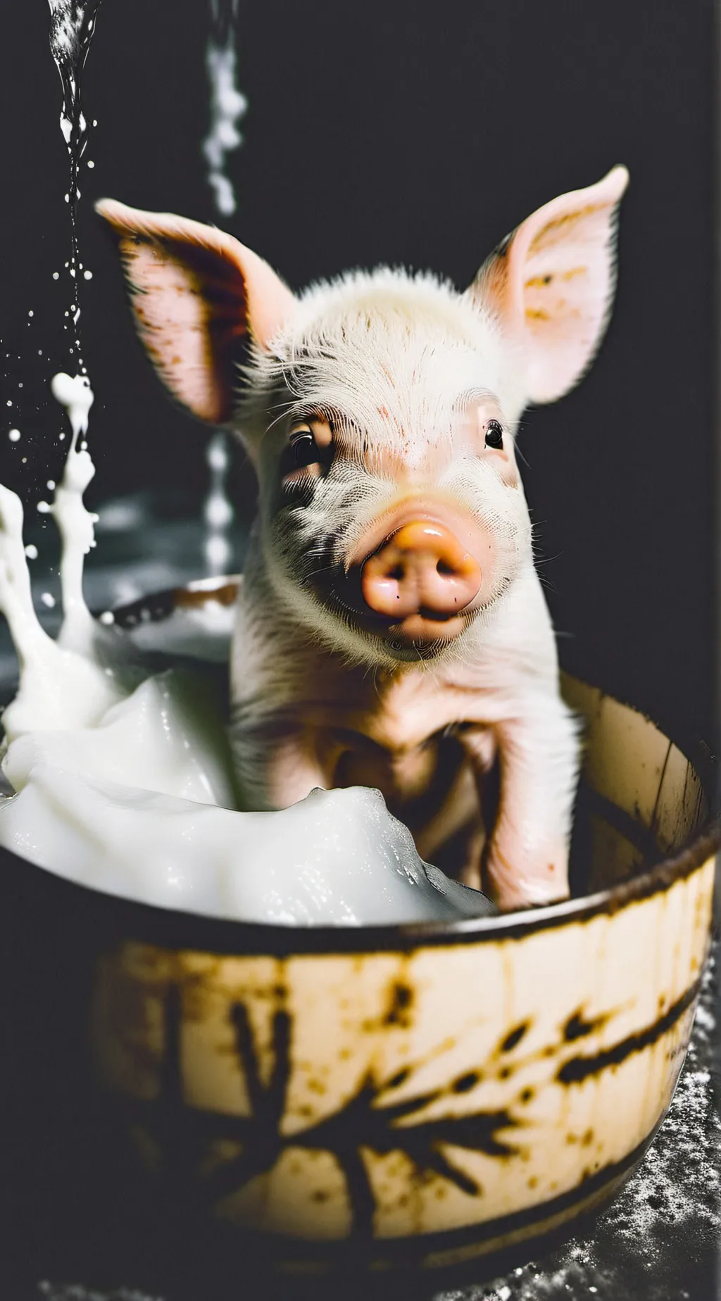 ai character: mini piglet background