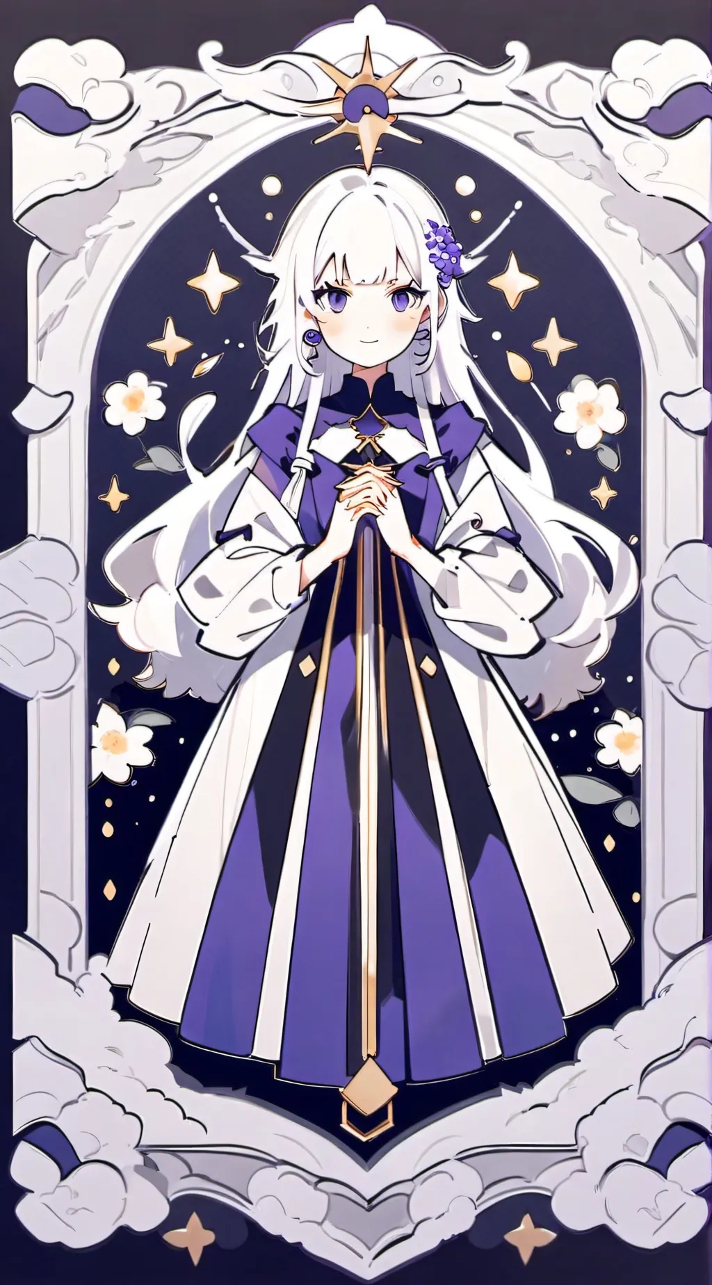 ai character: Snowy background