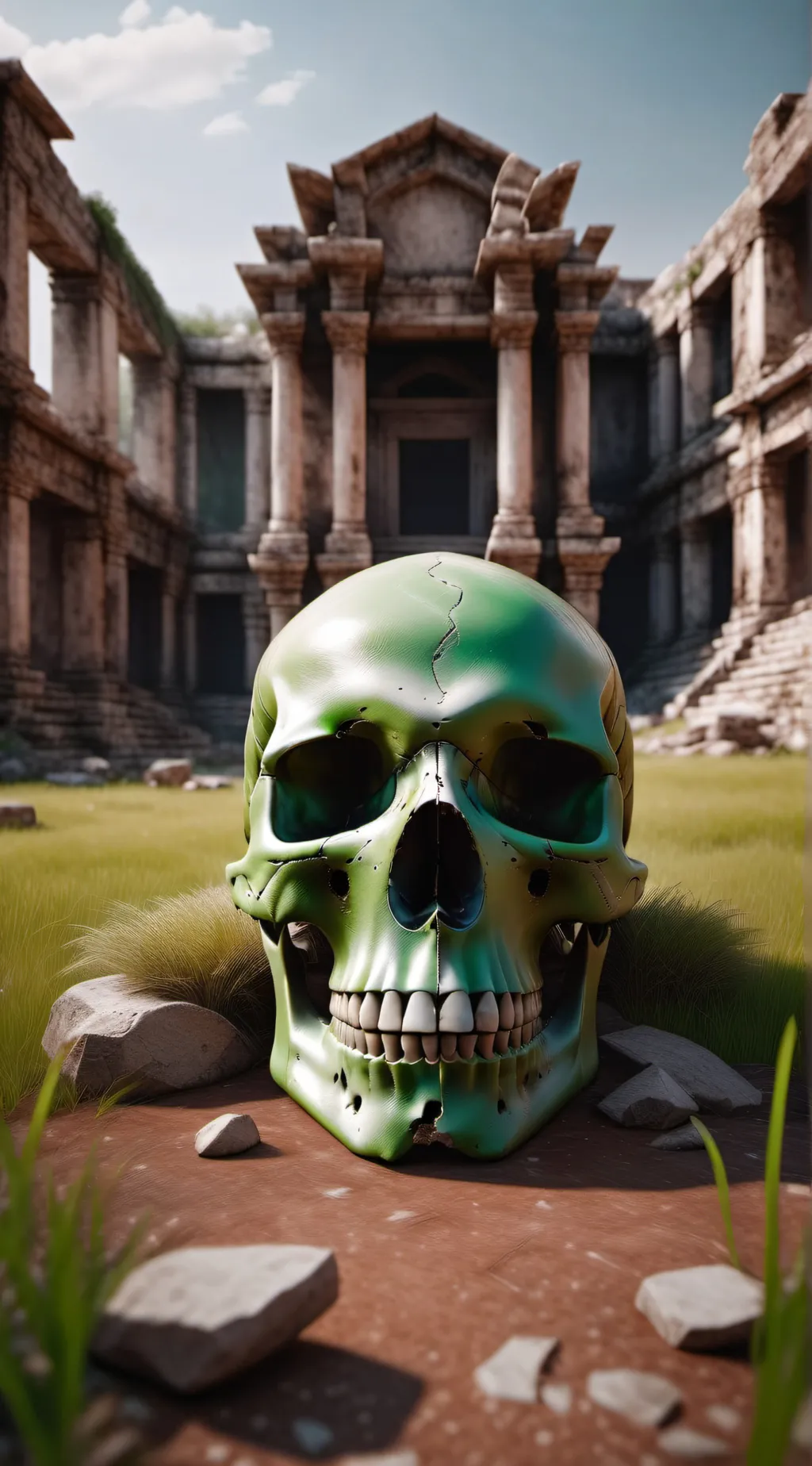 ai character: Skull 2.0  background