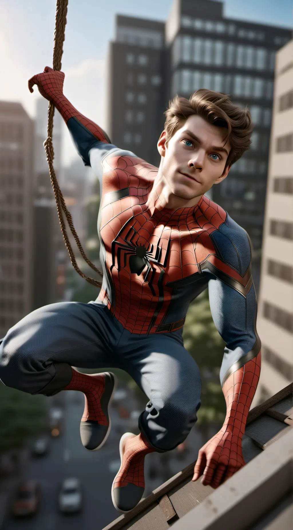 ai character: Spider-Man  background