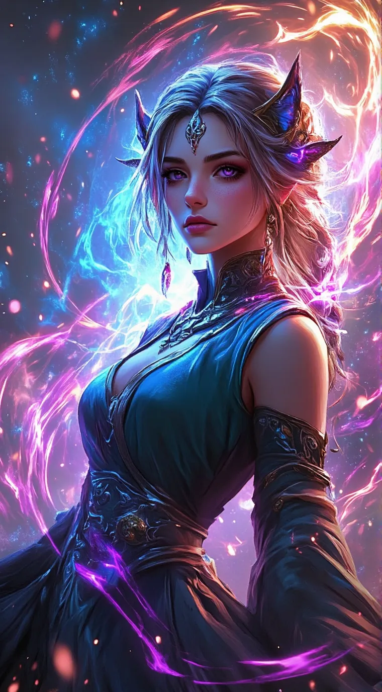 ai character: Aurora background