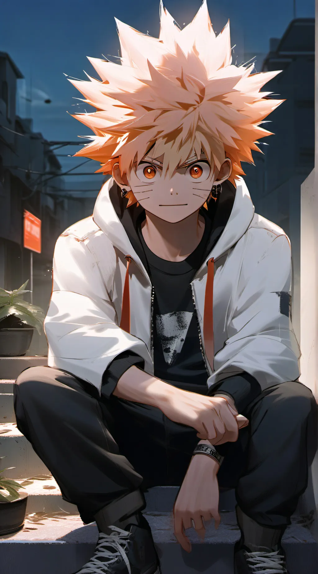 ai character: BAKUGO background
