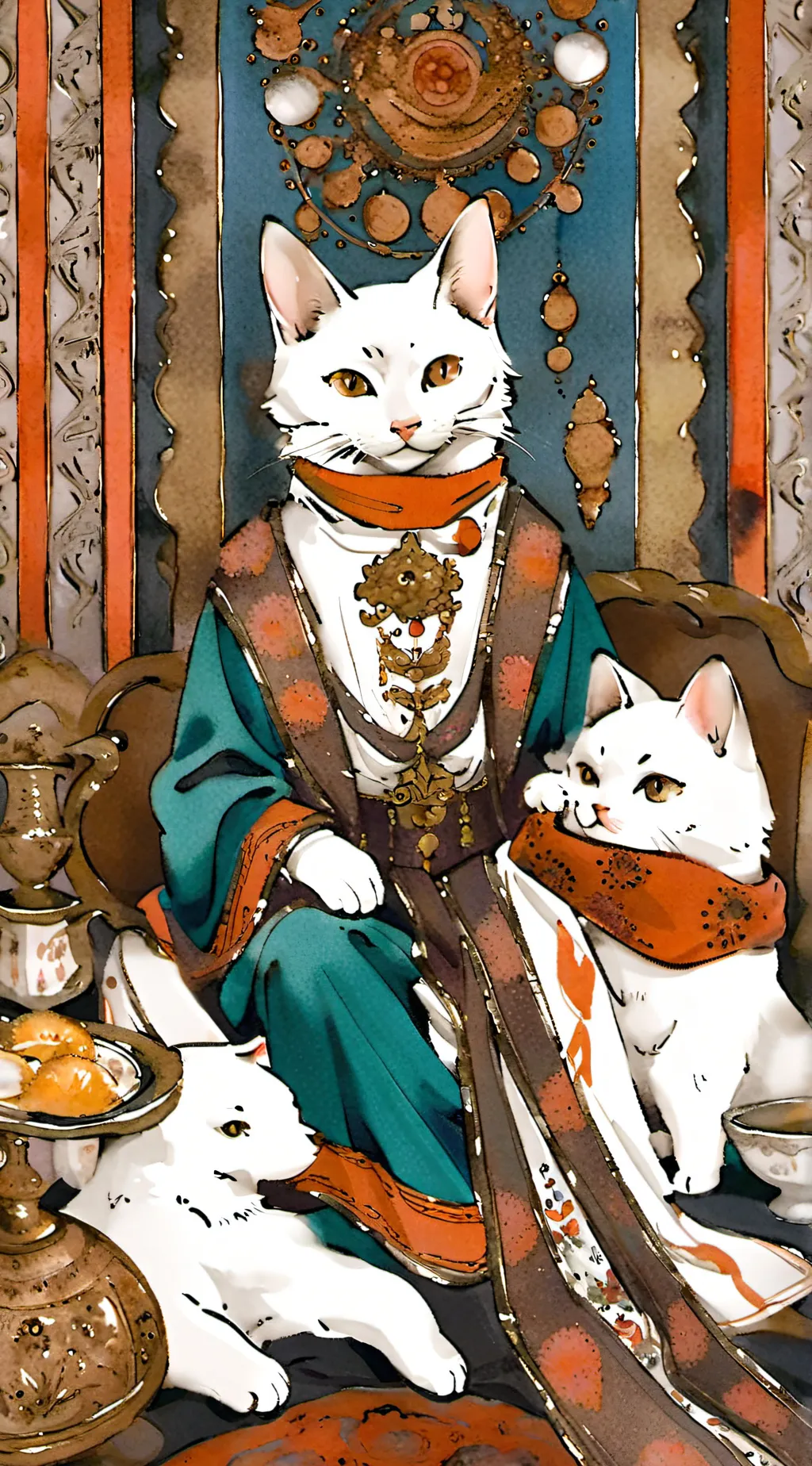 ai character: uwu cat  background