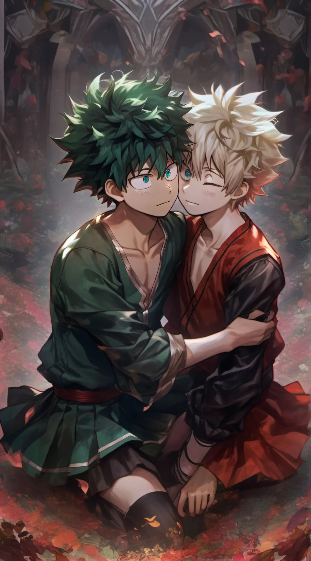 ai character: Baku x deku background