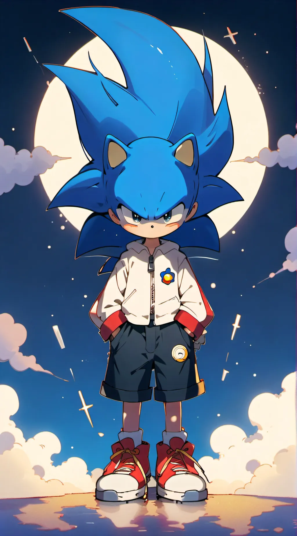 ai character: Sonic EXE background