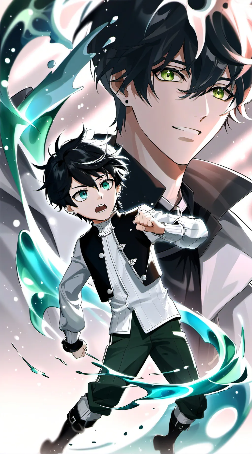 ai character: caleb × hunter background