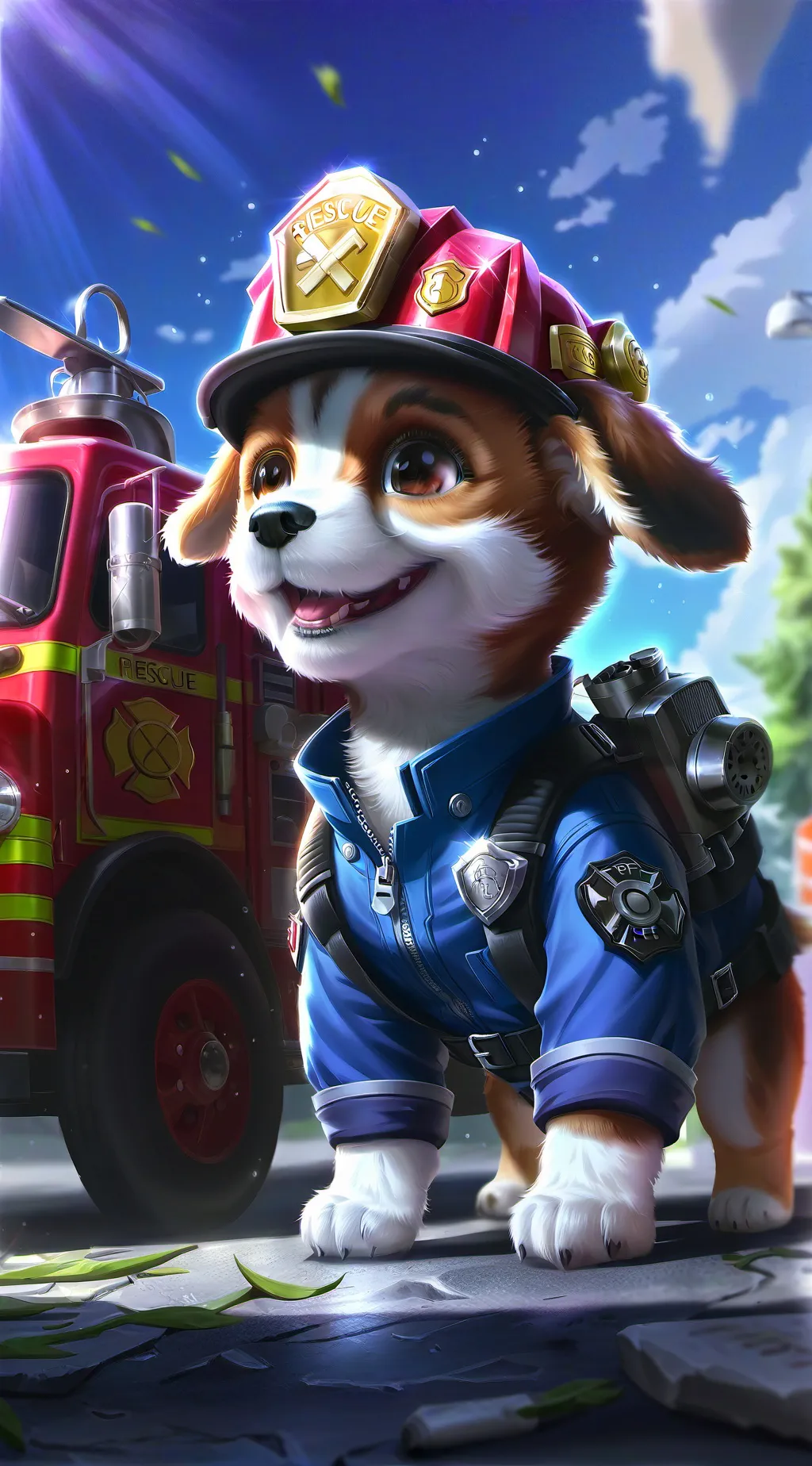 ai character: Paw patrol  background