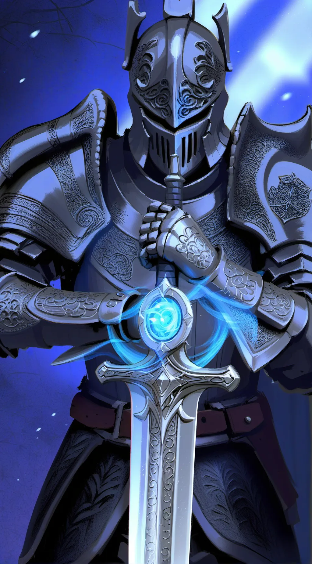 ai character: Knight… background