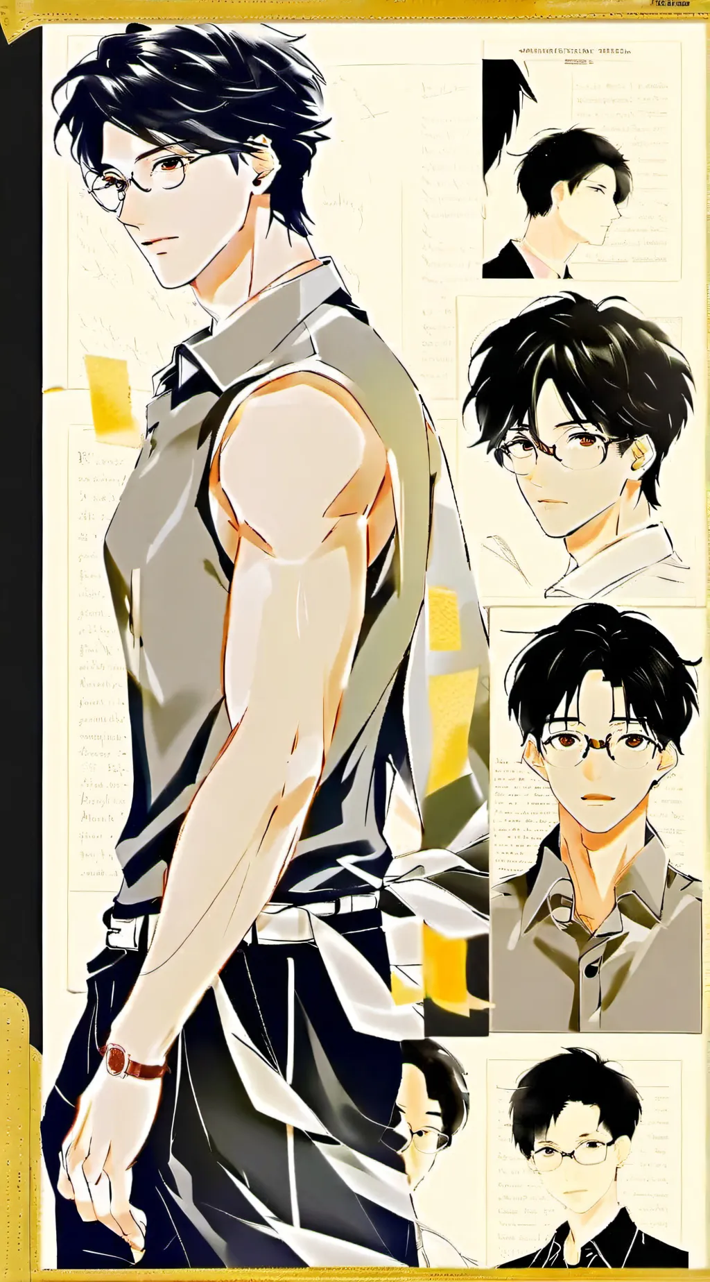 ai character: Roux Damien  background