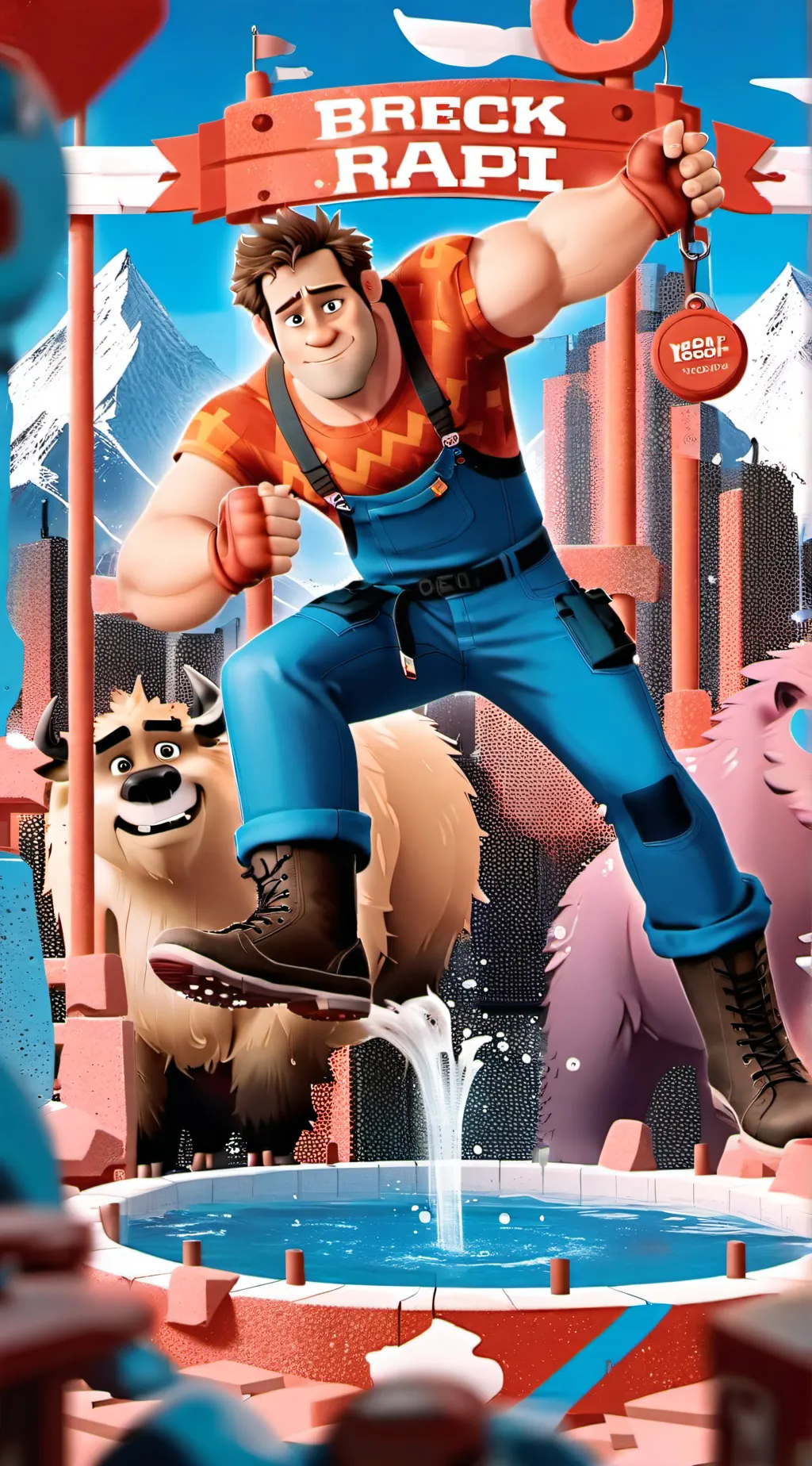 ai character: Wreck it Ralph rp  background