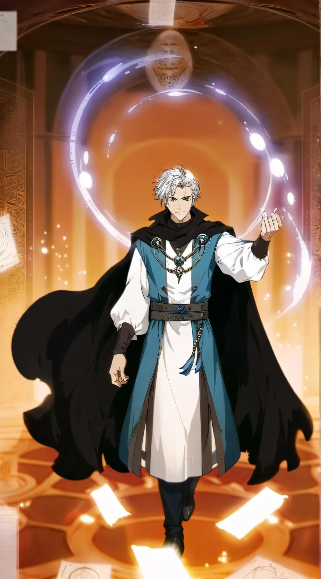 ai character: Aurora background