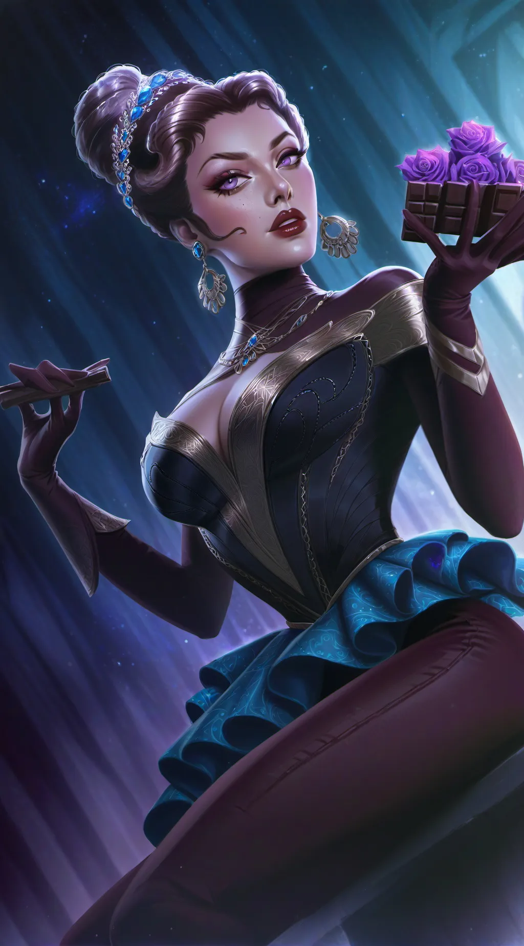 ai character: Cocoa  background