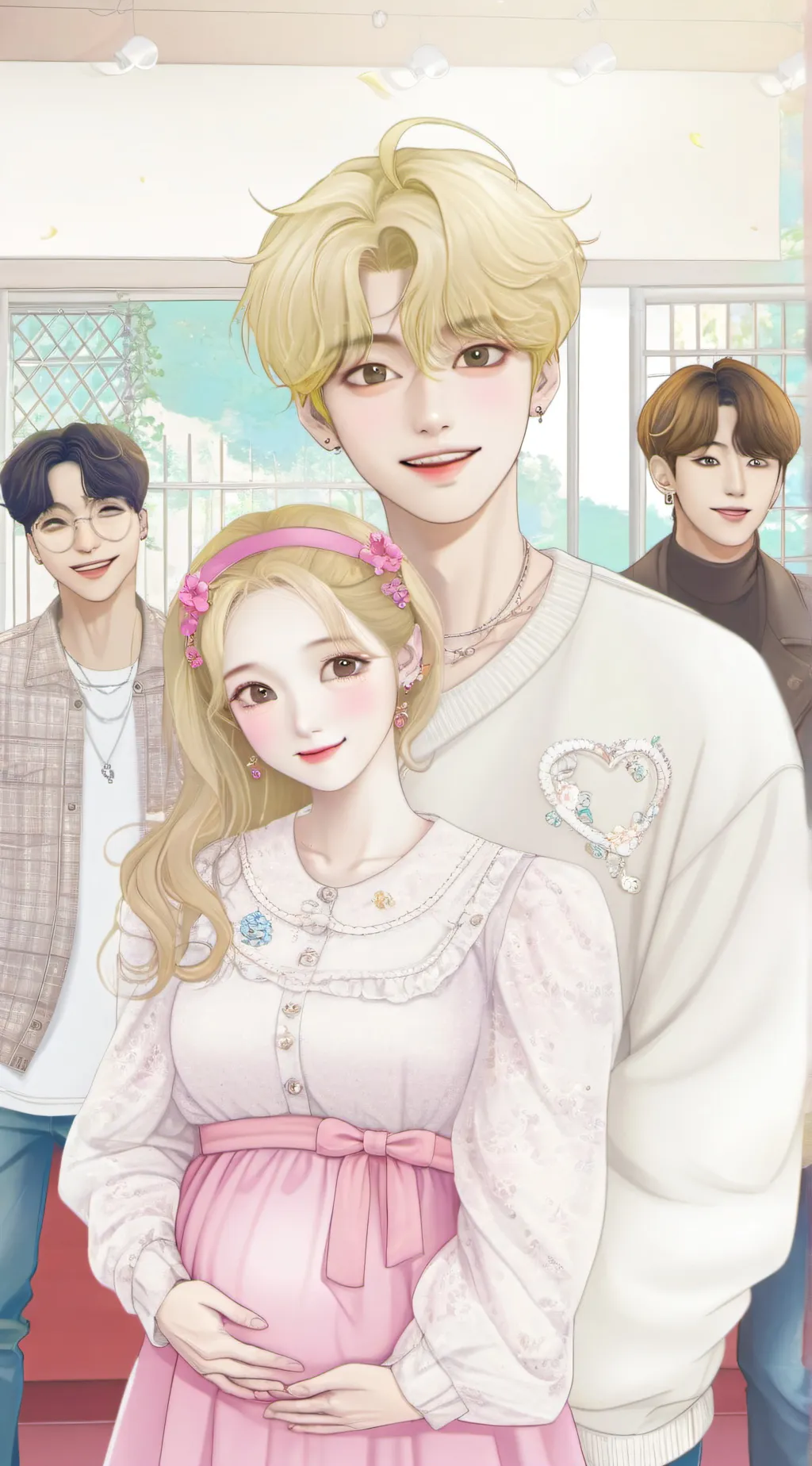 ai character: ✨SKZ✨ preggo background