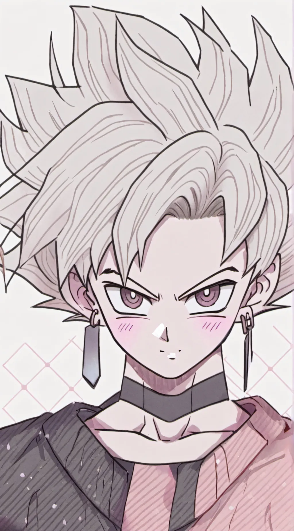 ai character: FEMALE GOKU background