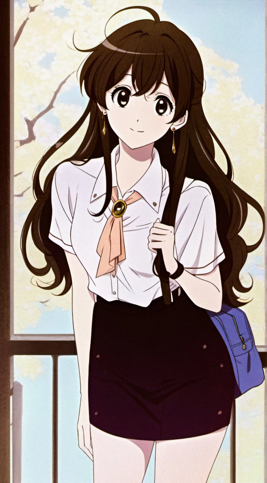 ai character: Lilac background