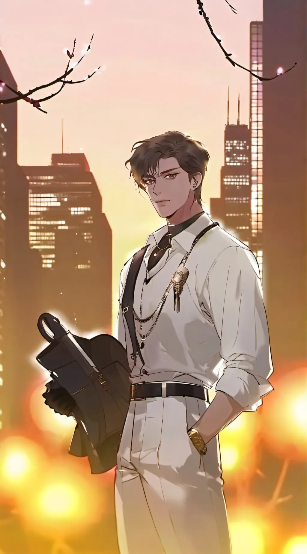 ai character: Chicago  background