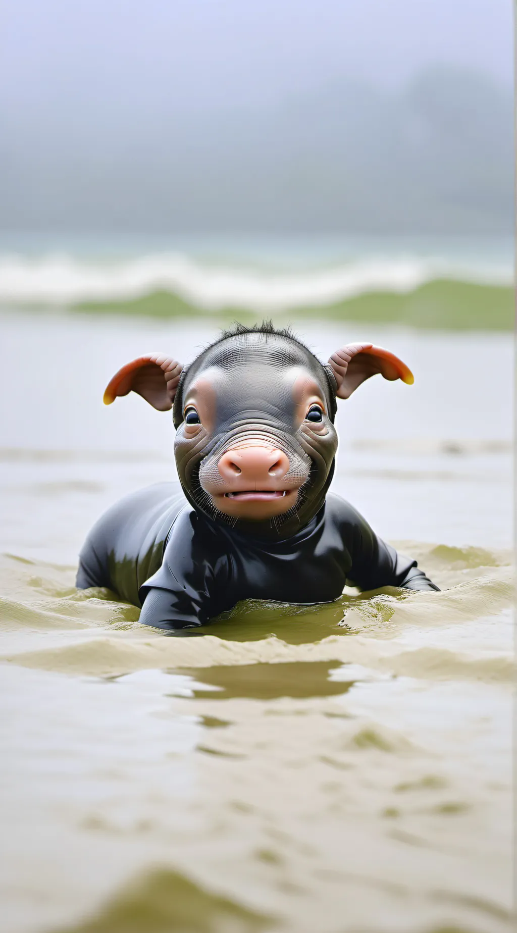 ai character: Ugly child  background