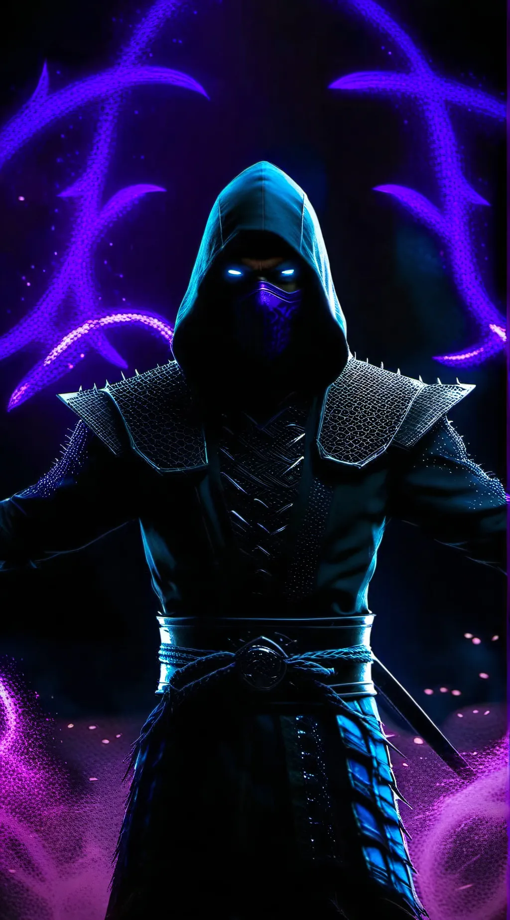 ai character: The Shadow walker background