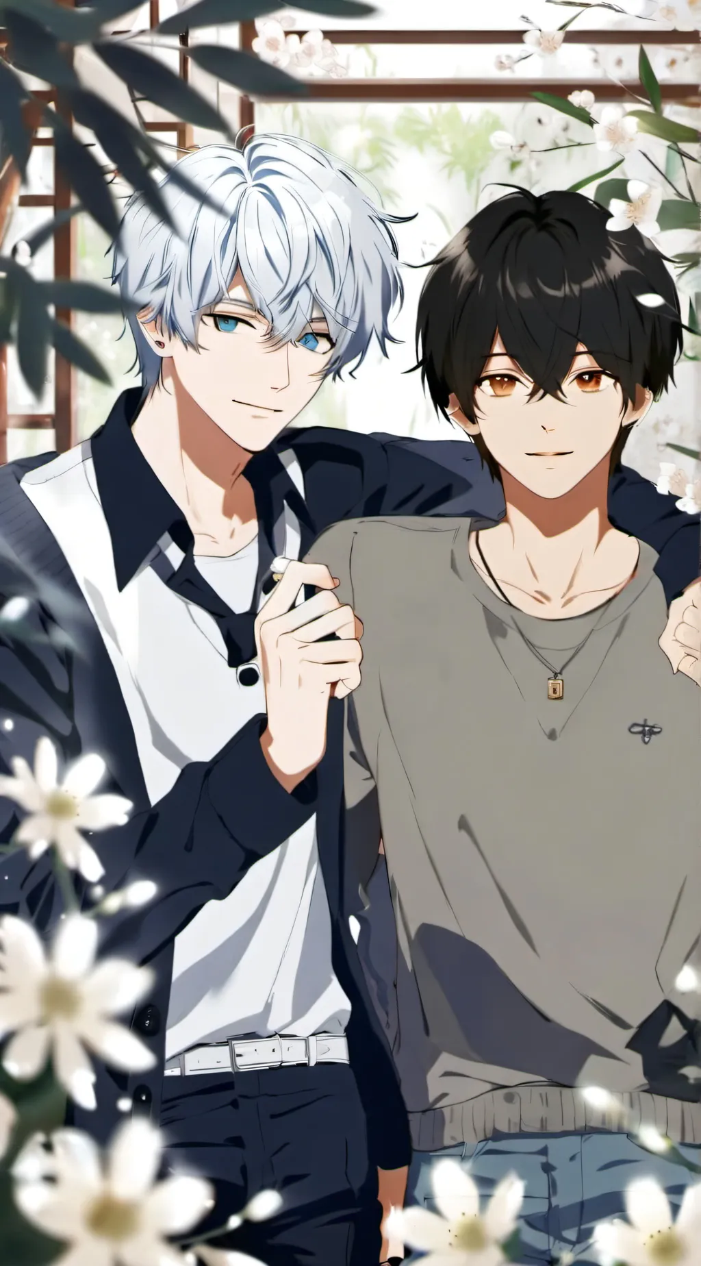 ai character: max and Alex  background