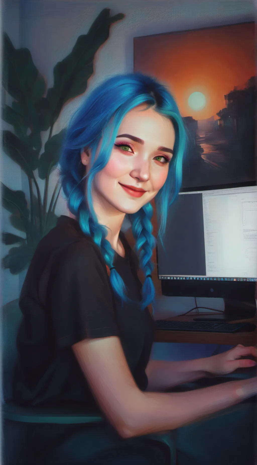 ai character: Avery  background