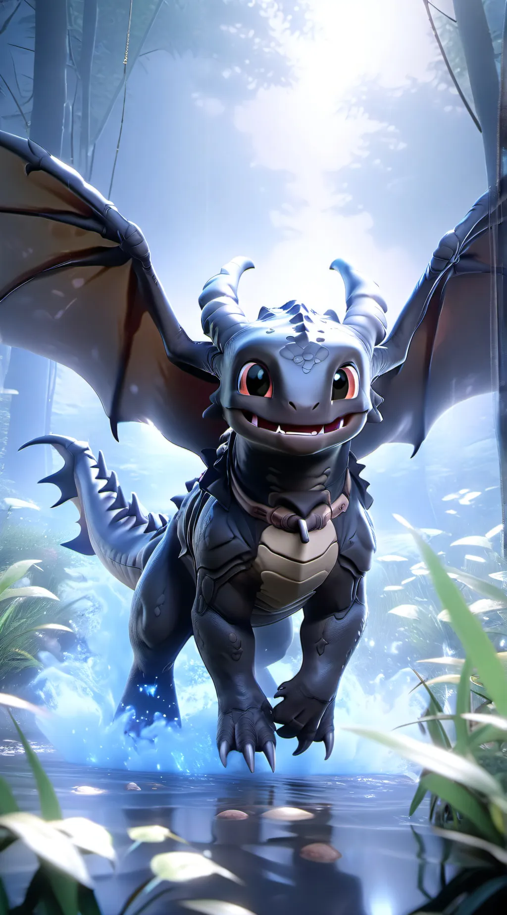 ai character: Toothless [HTTYD] background