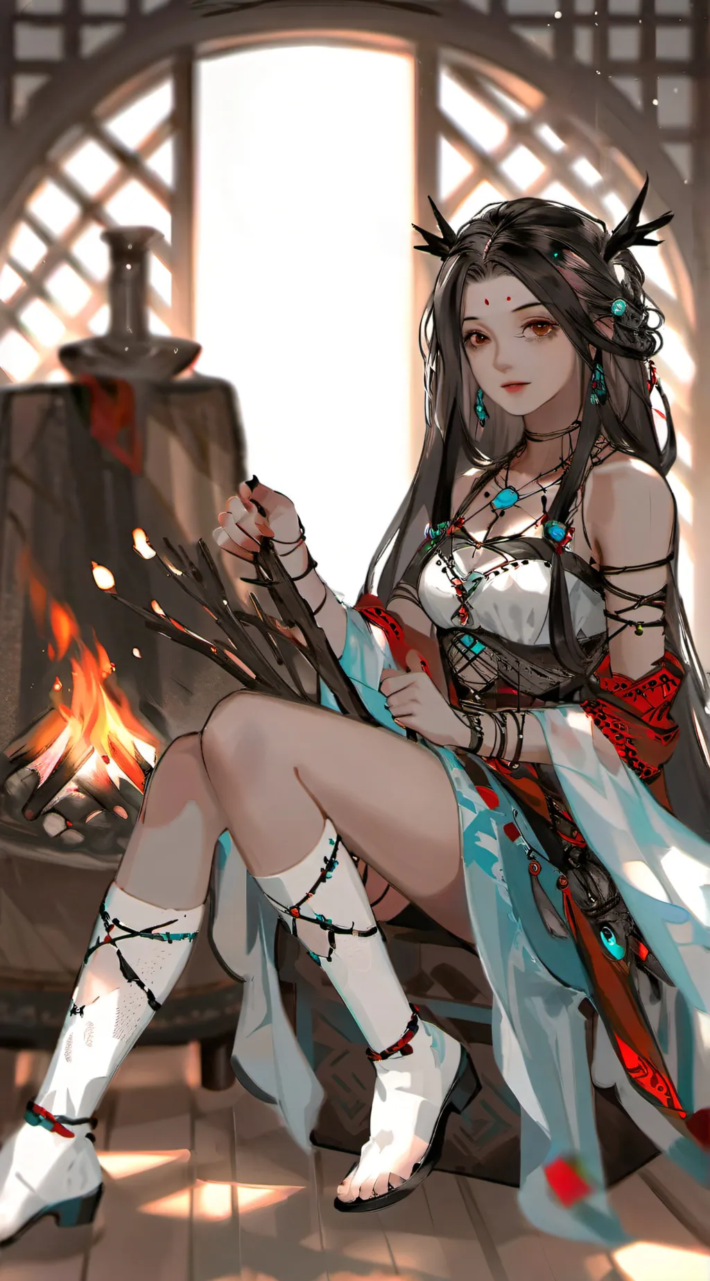 ai character: MHA Drom's-room background