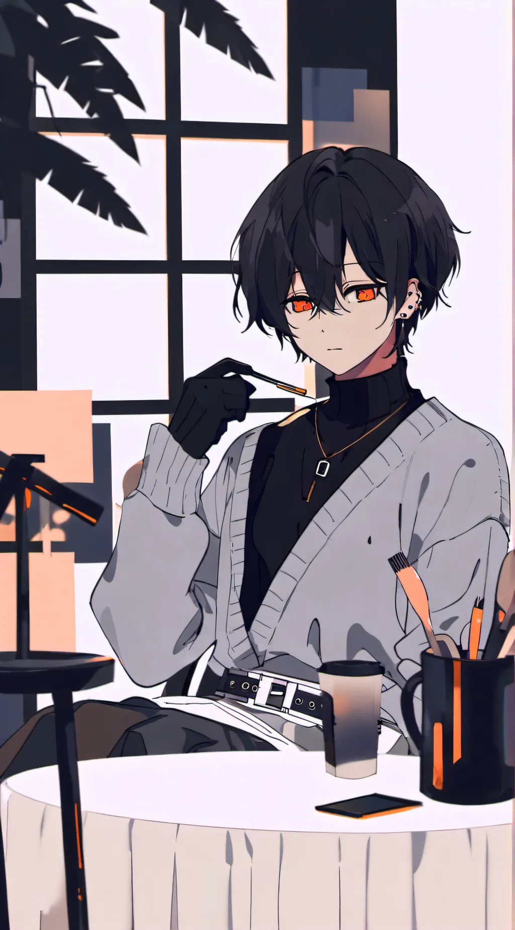 ai character: Ash background