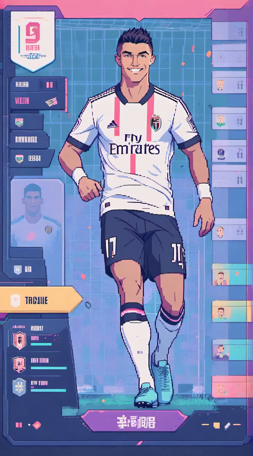 ai character: ronaldo background