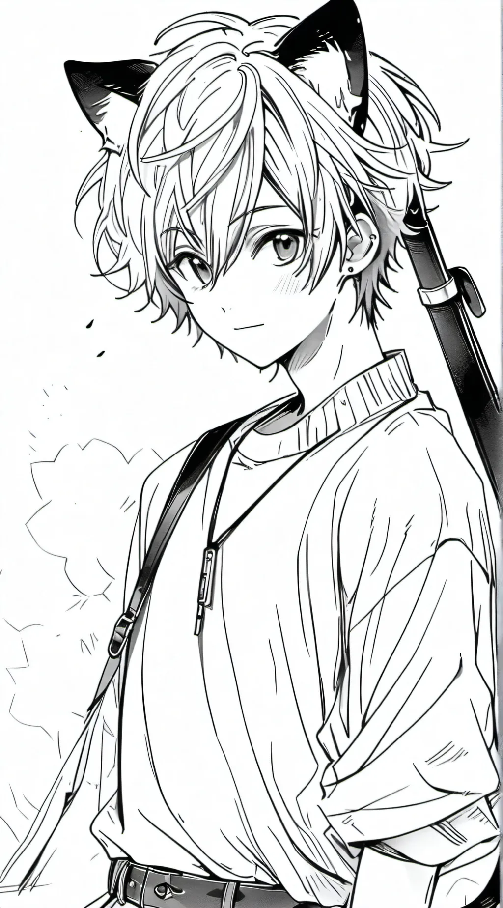 ai character: Cat g boy background