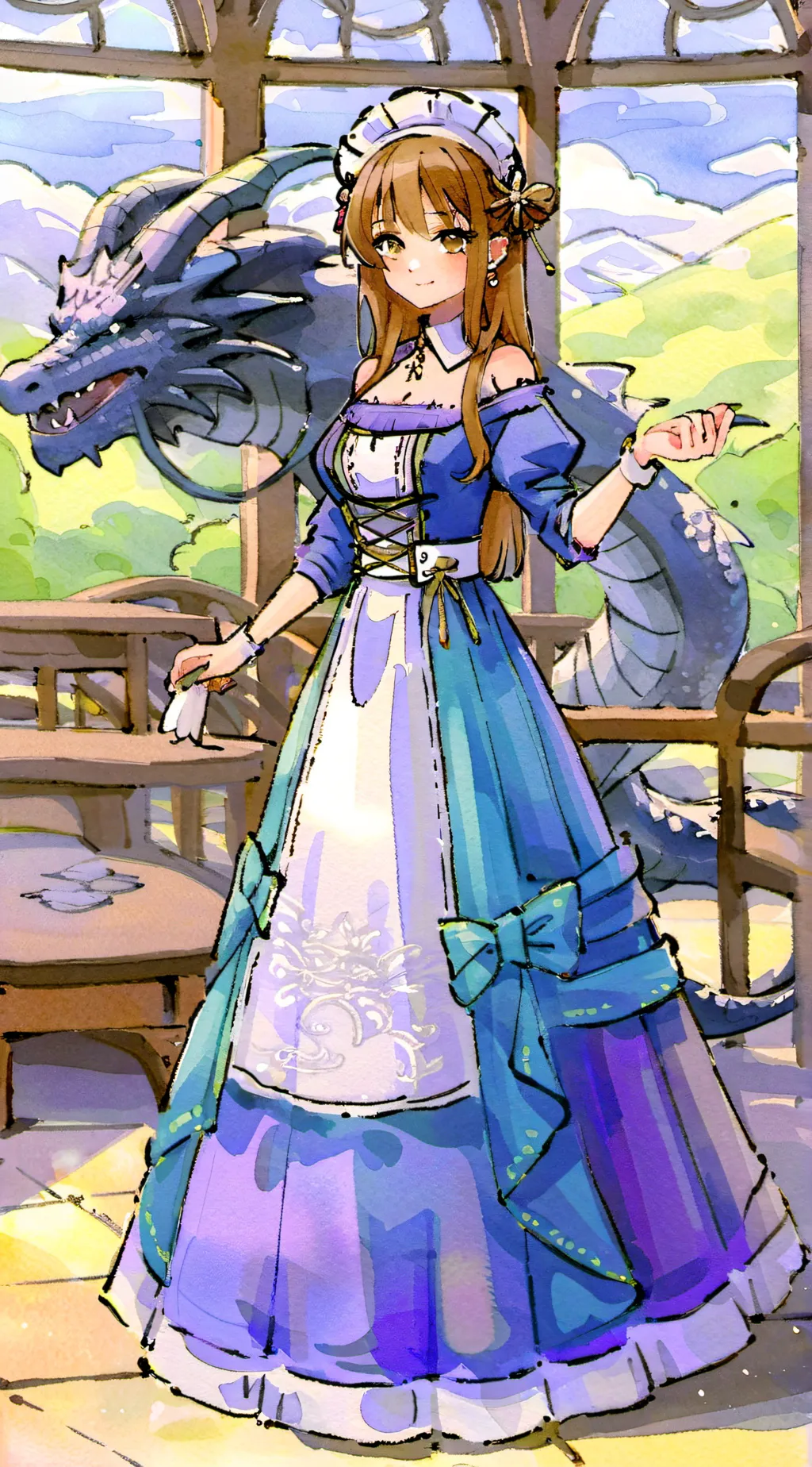 ai character: Hazbin Maids background