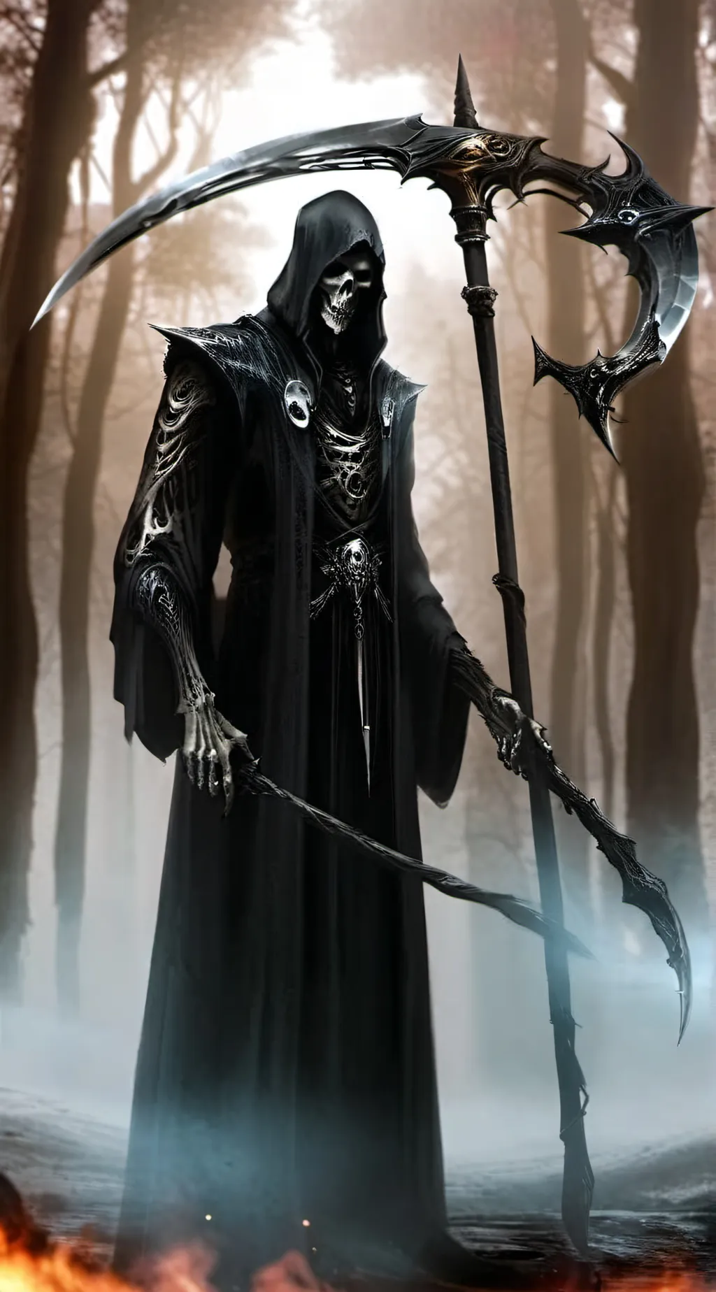 ai character: Grim Reaper background