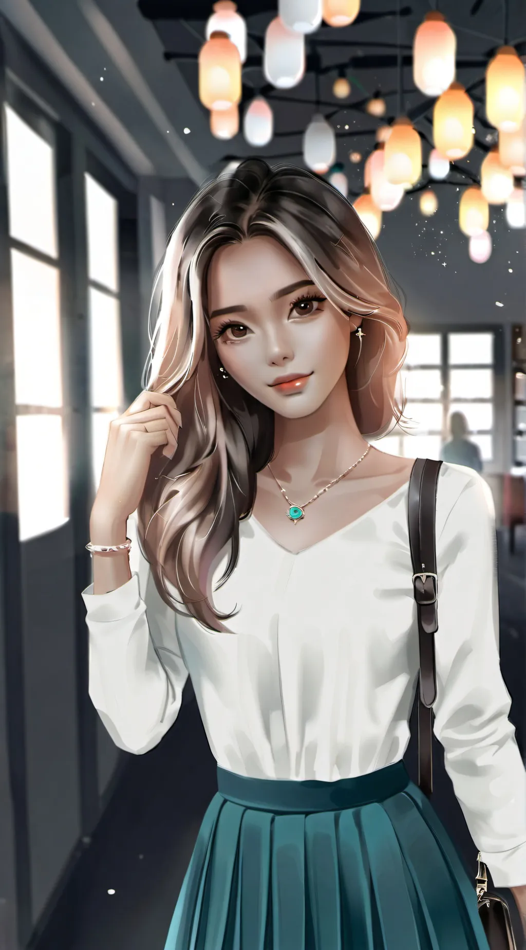 ai character: ella background