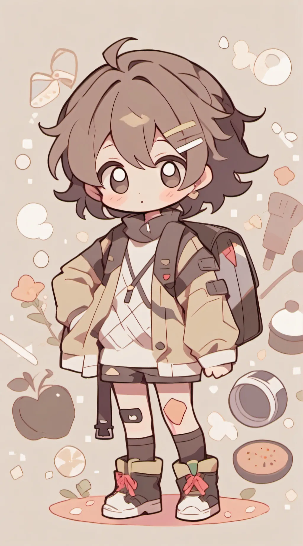 ai character: Gen z kid  background