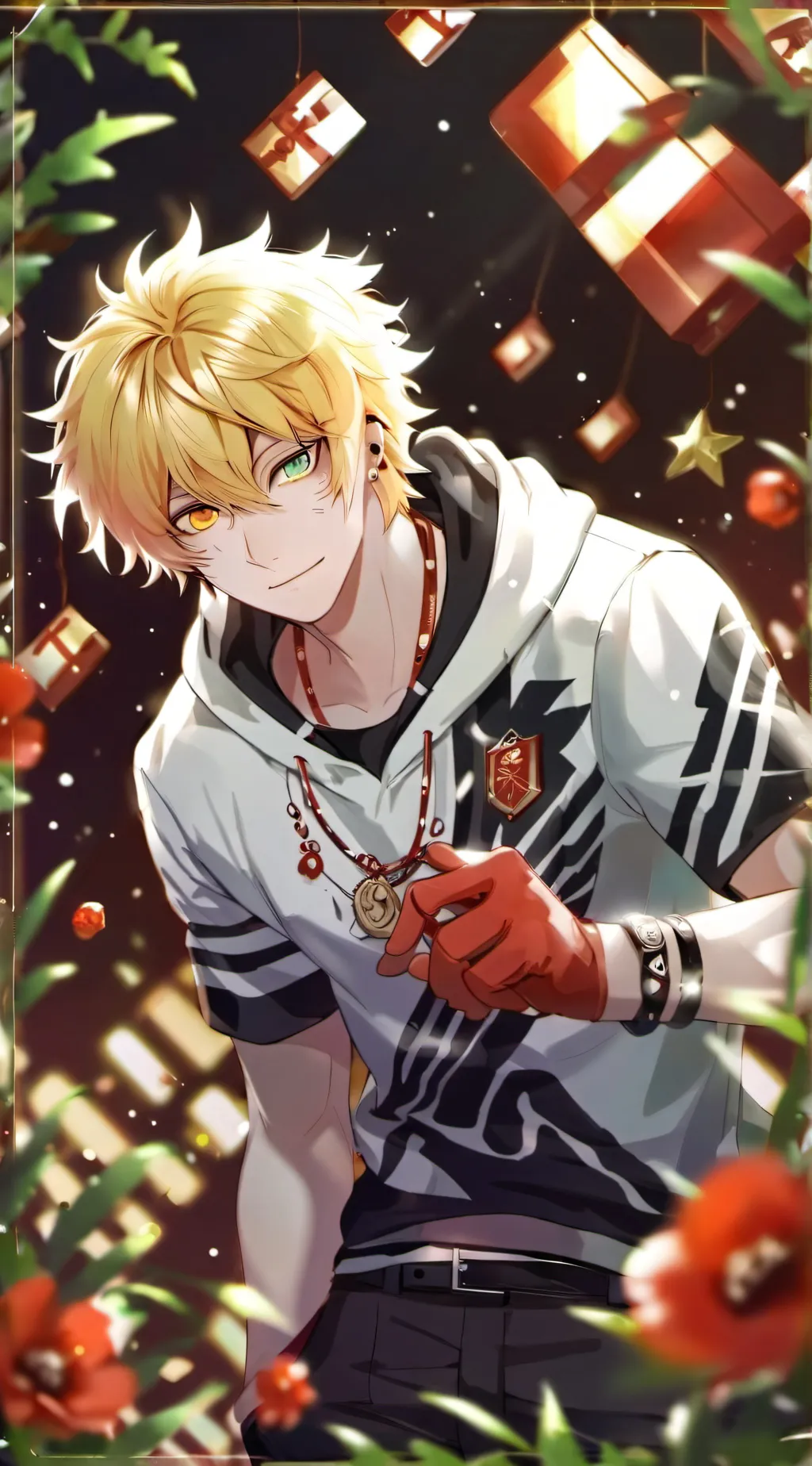 ai character: bakugo  background