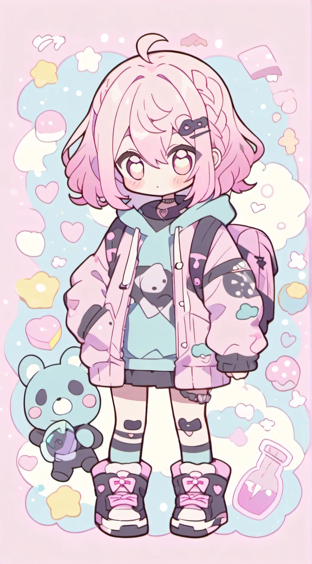 ai character: Pinky background