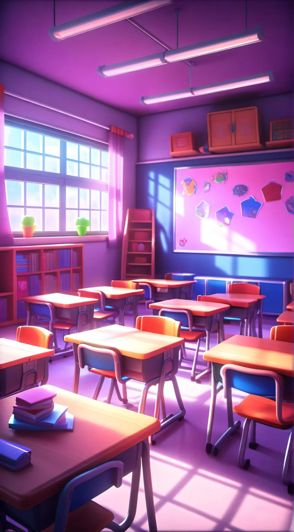 ai character: SCHOOL! background