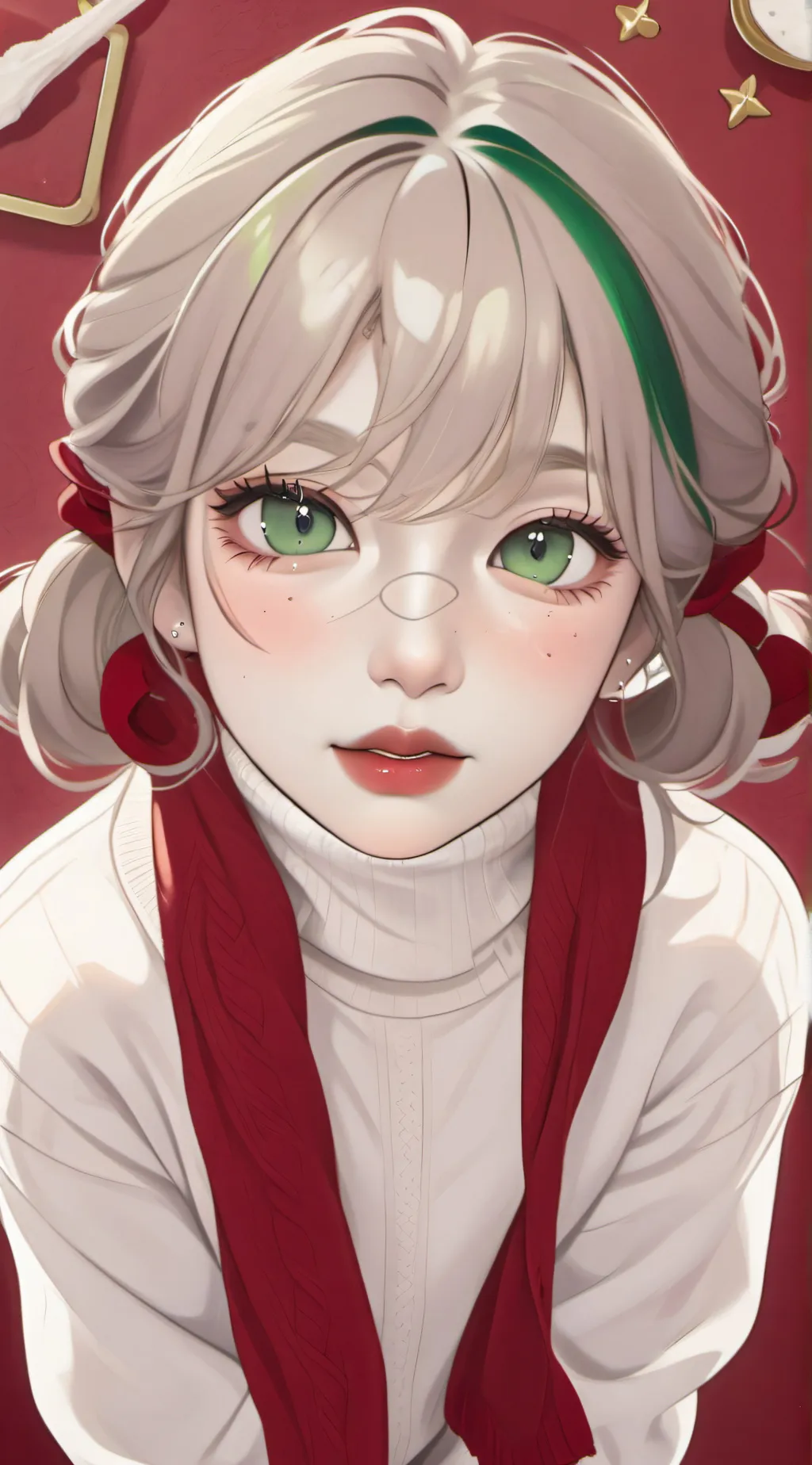 ai character: Shoto and Deku background