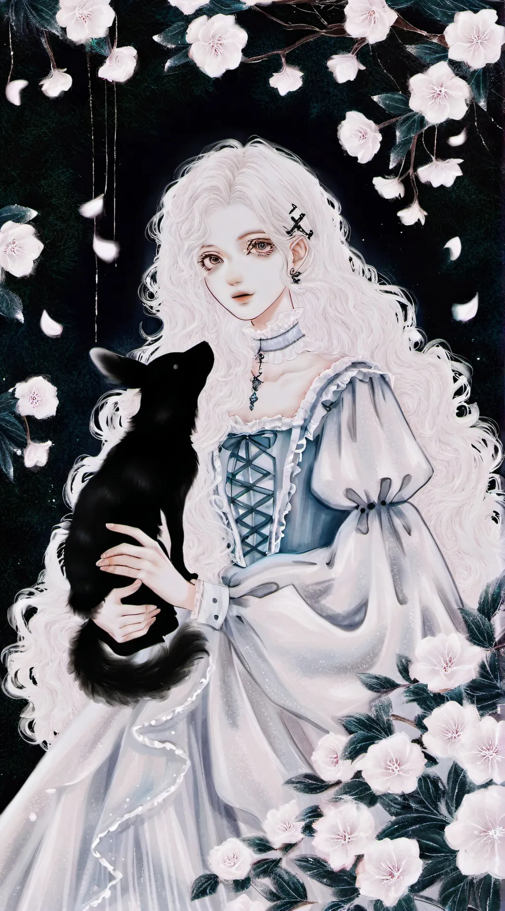 ai character: Rose background