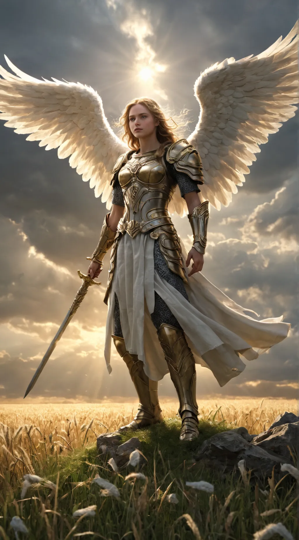 ai character: Herald of Victory  background