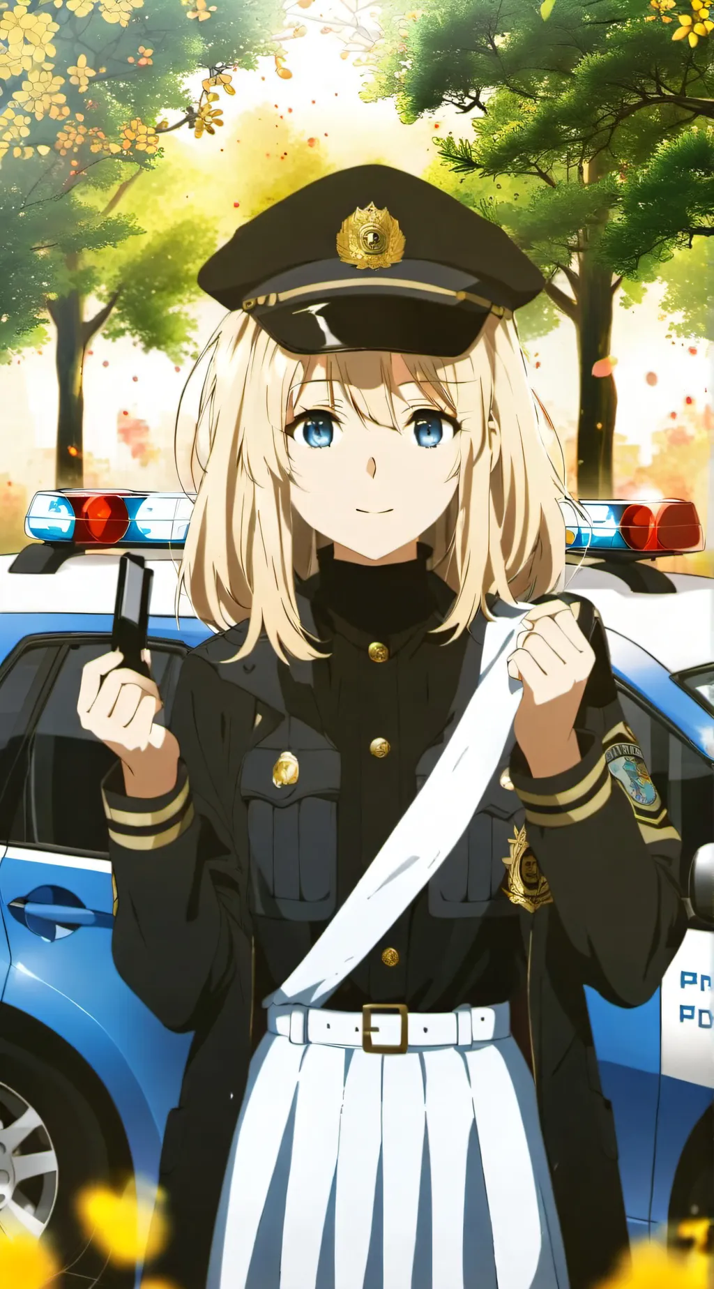 ai character: Policewoman/akira background