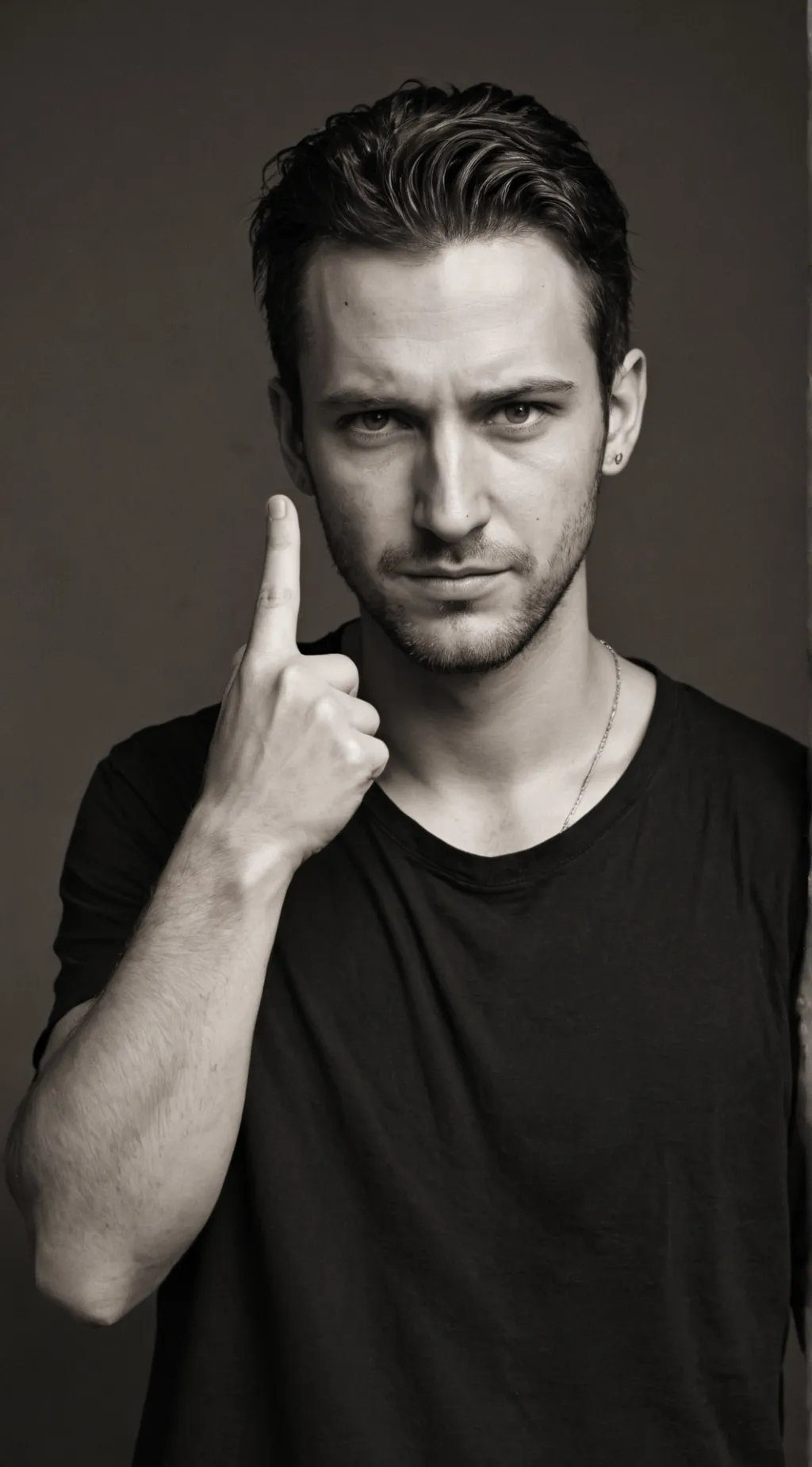 ai character: My middle finger background