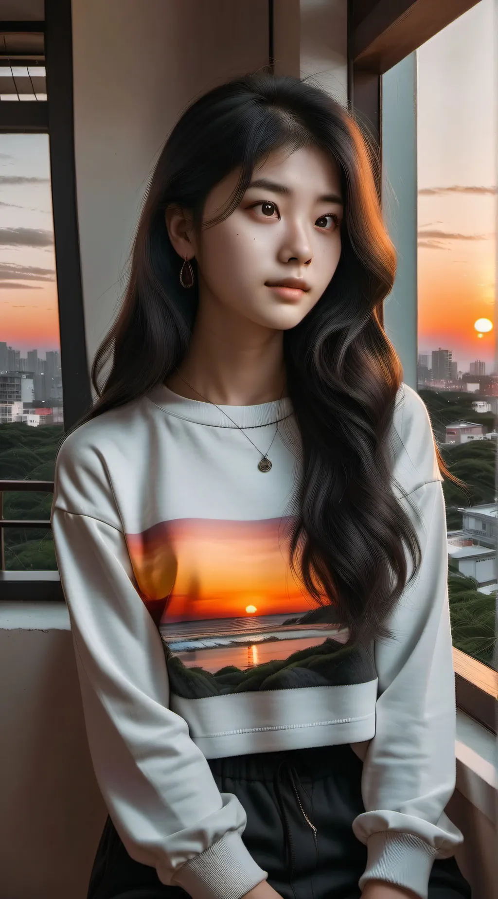 ai character: Natalie  background