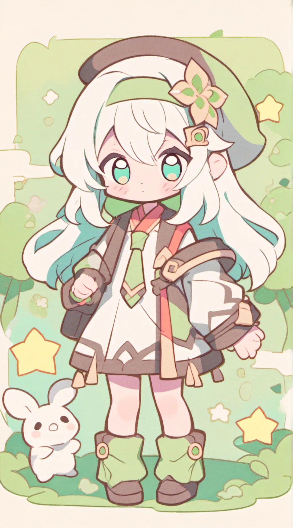 ai character: Lucky charm background