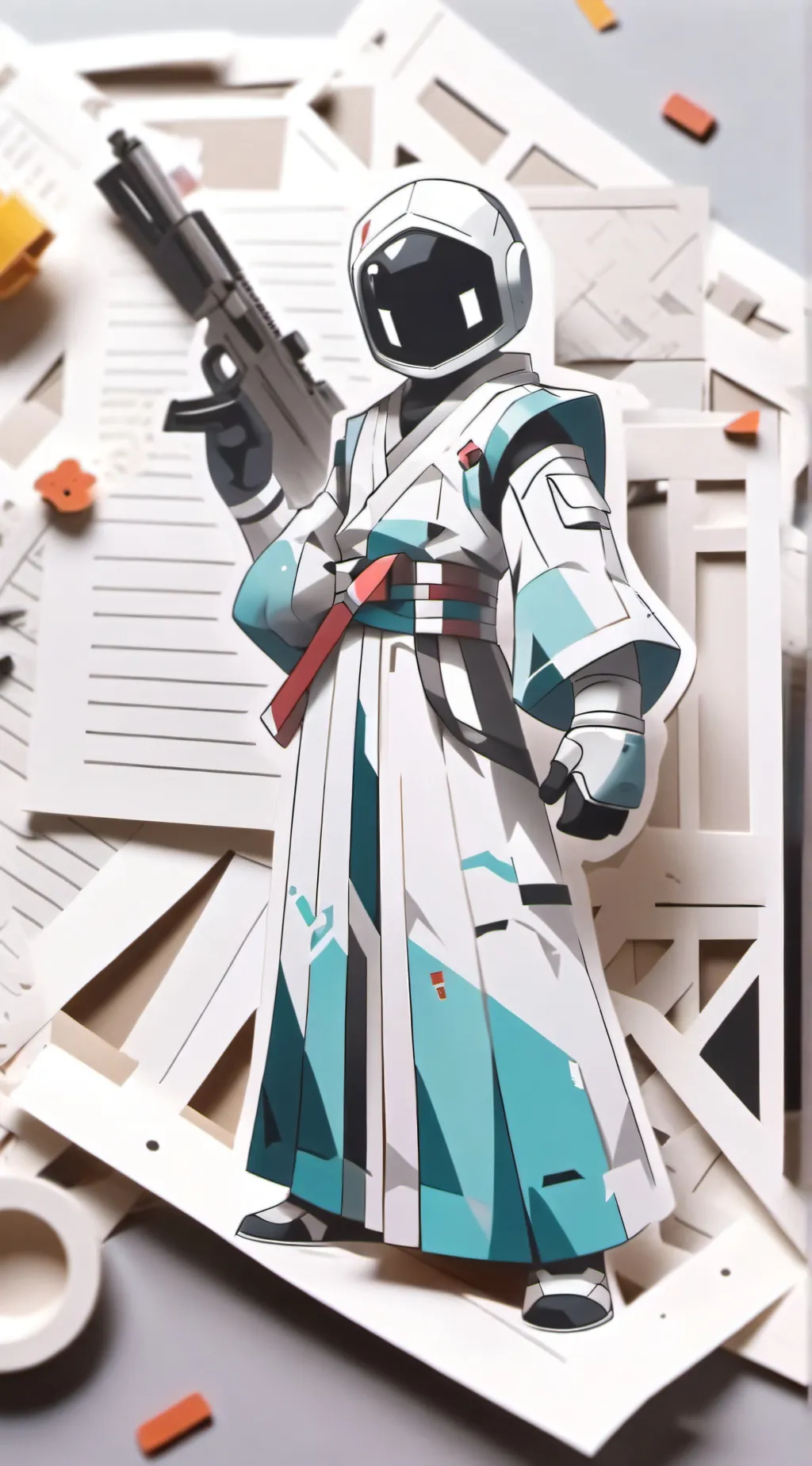 ai character: gunner man background