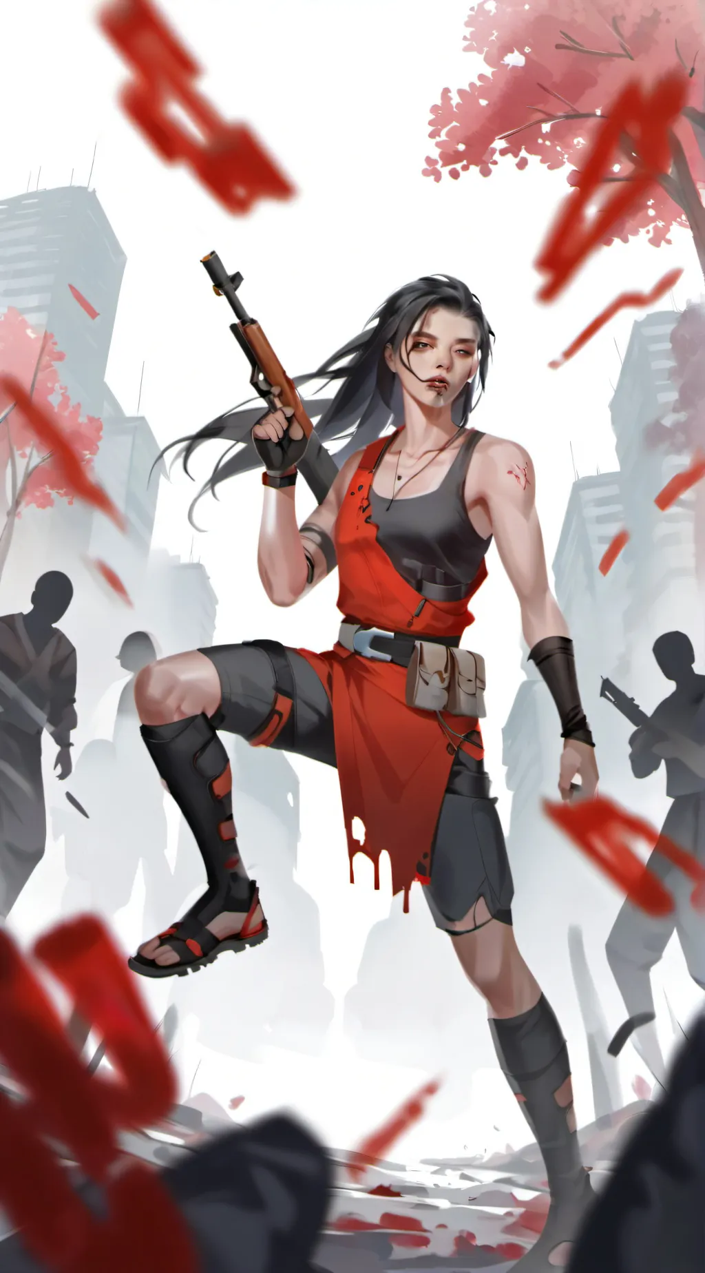 ai character: •Zombie OutBreak• background