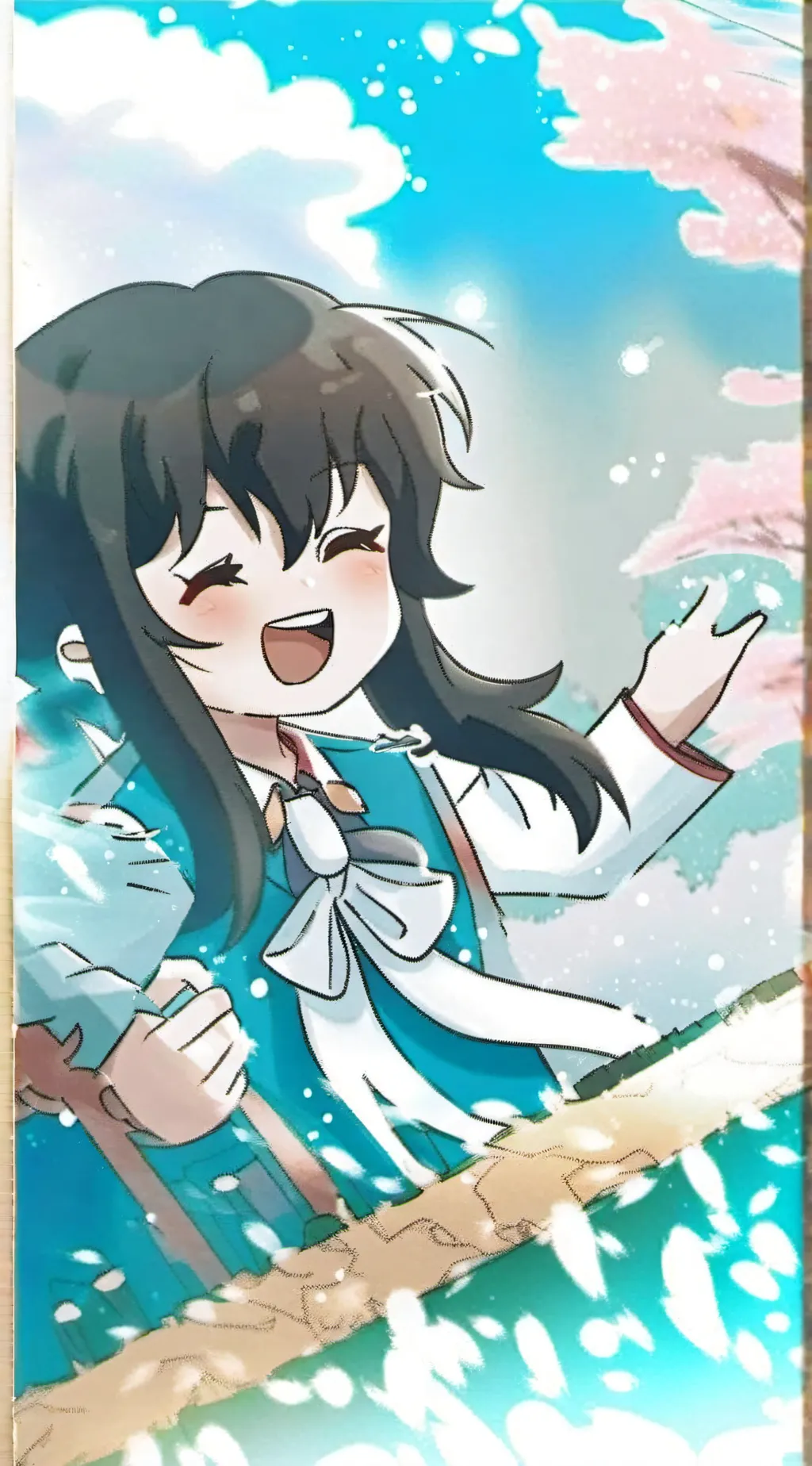 ai character: Muichiro cat background