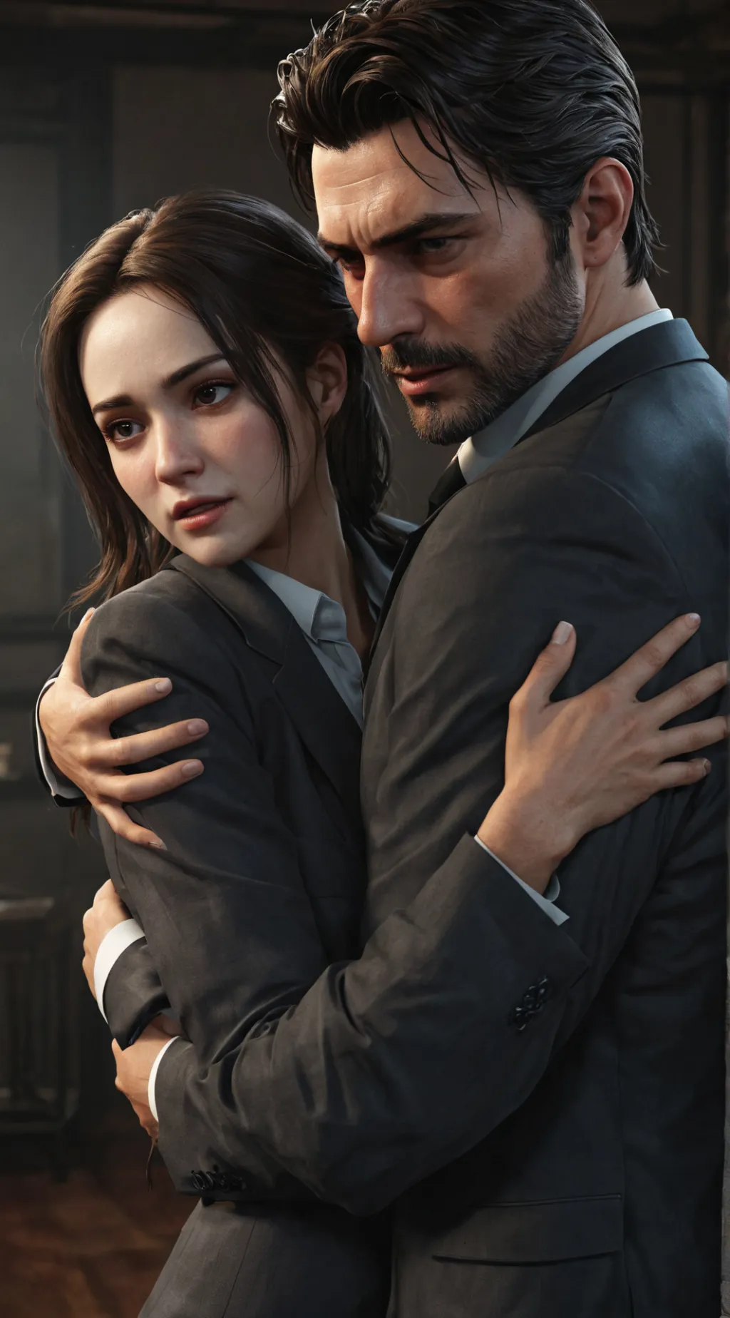 ai character: Horror Boss’s Hug background