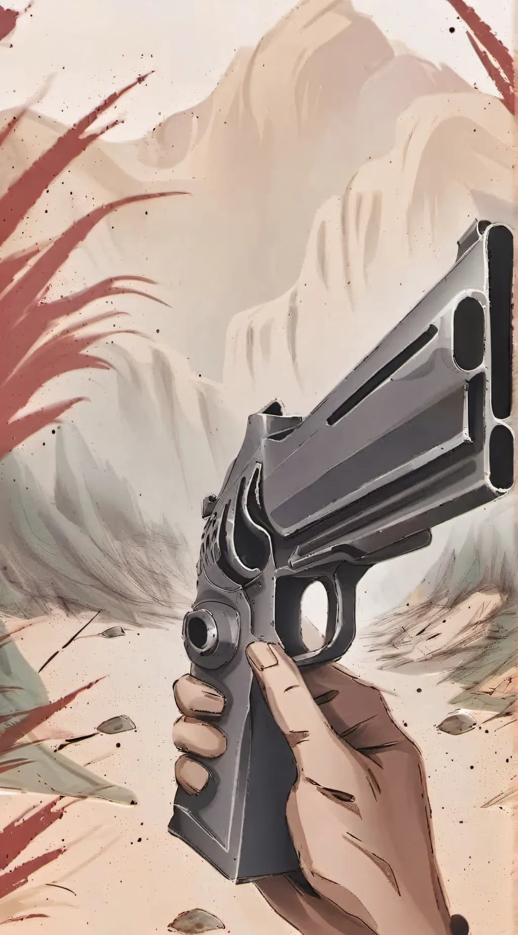 ai character: gun background