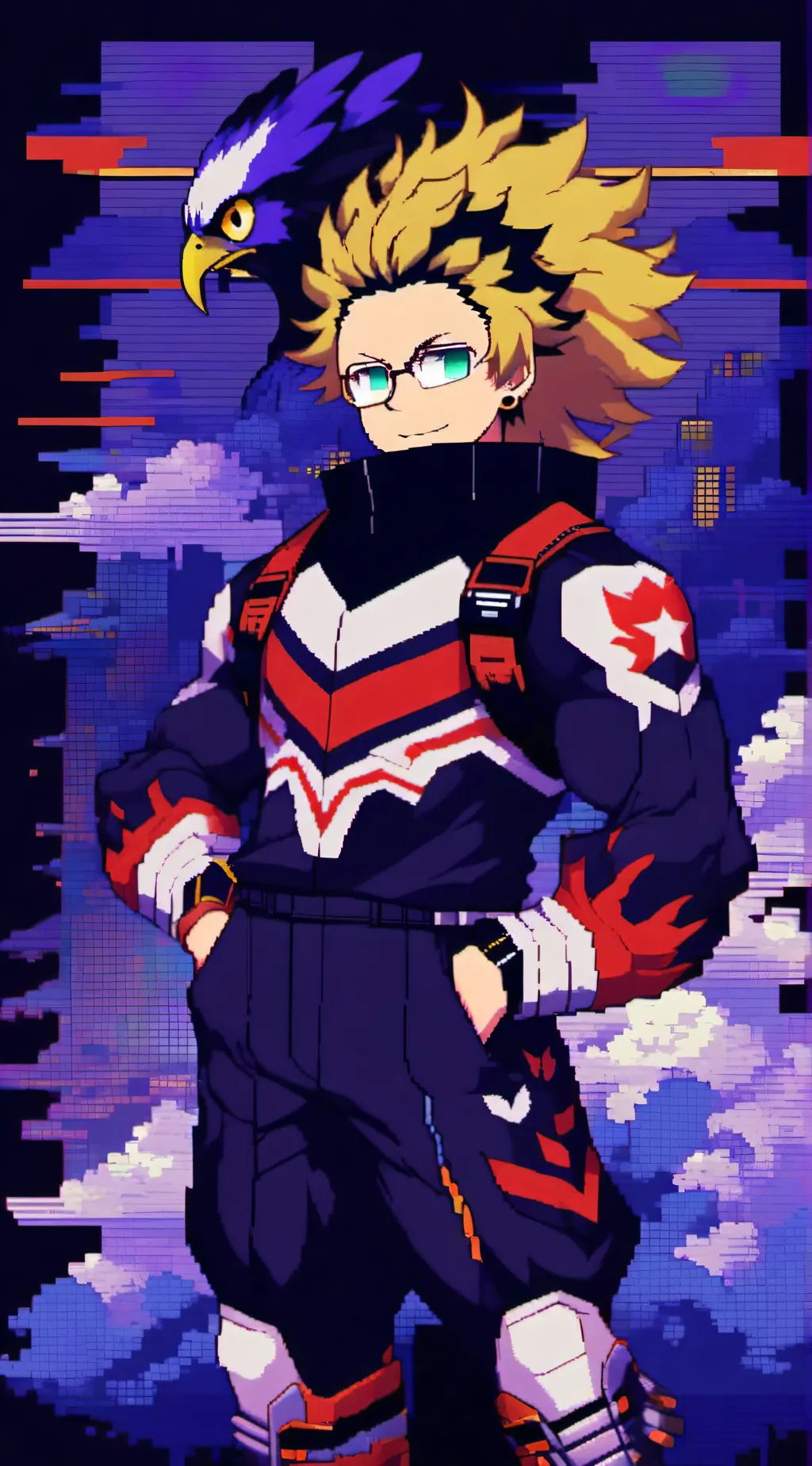 ai character: New pro hero! background