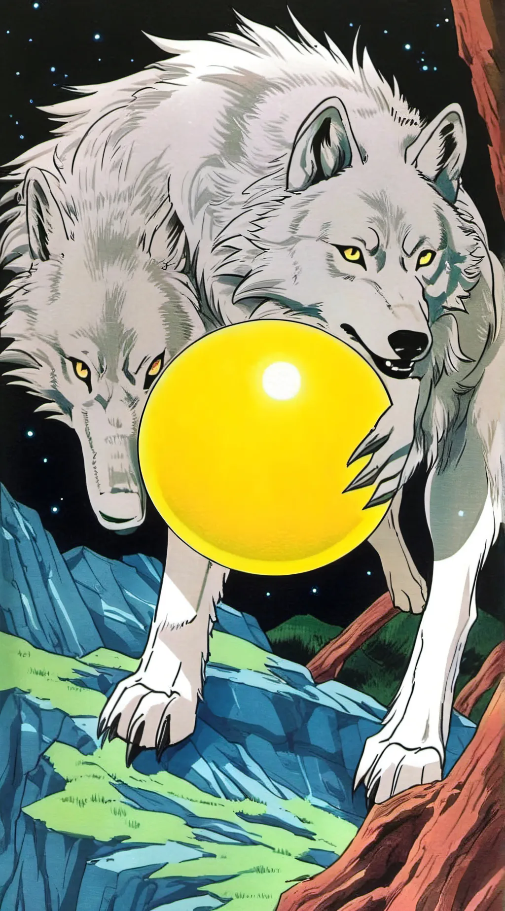 ai character: orb (wolf) background